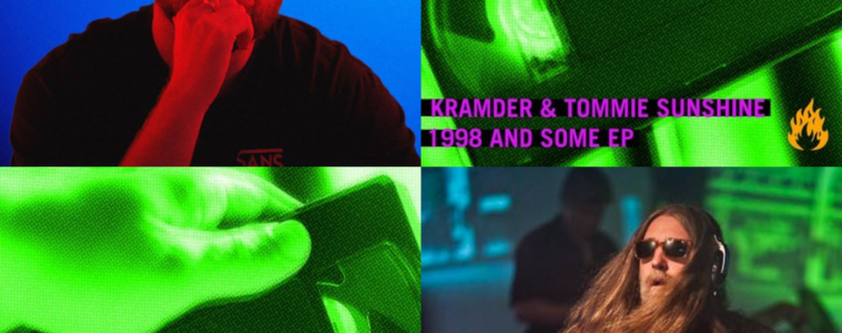 Photo de Kramder, Tommie Sunshine et de la pochette de leurs EP "1988 And Some EP"