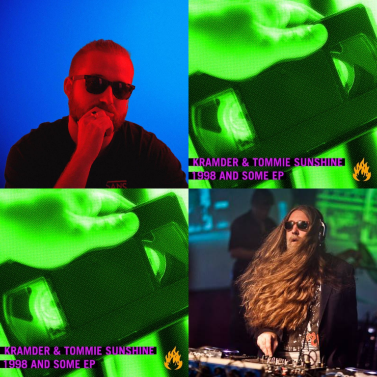 Photo de Kramder, Tommie Sunshine et de la pochette de leurs EP "1988 And Some EP"