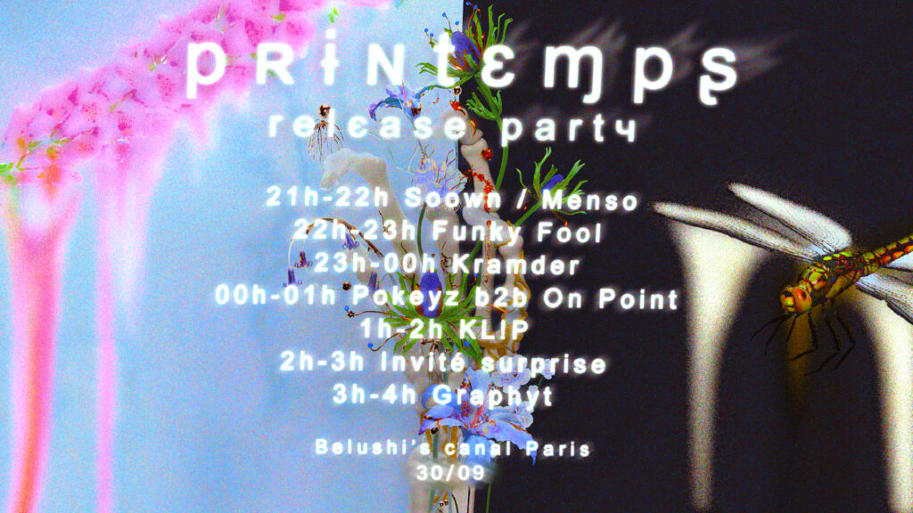 PRINTEMPS RELEASE PARTY COVER