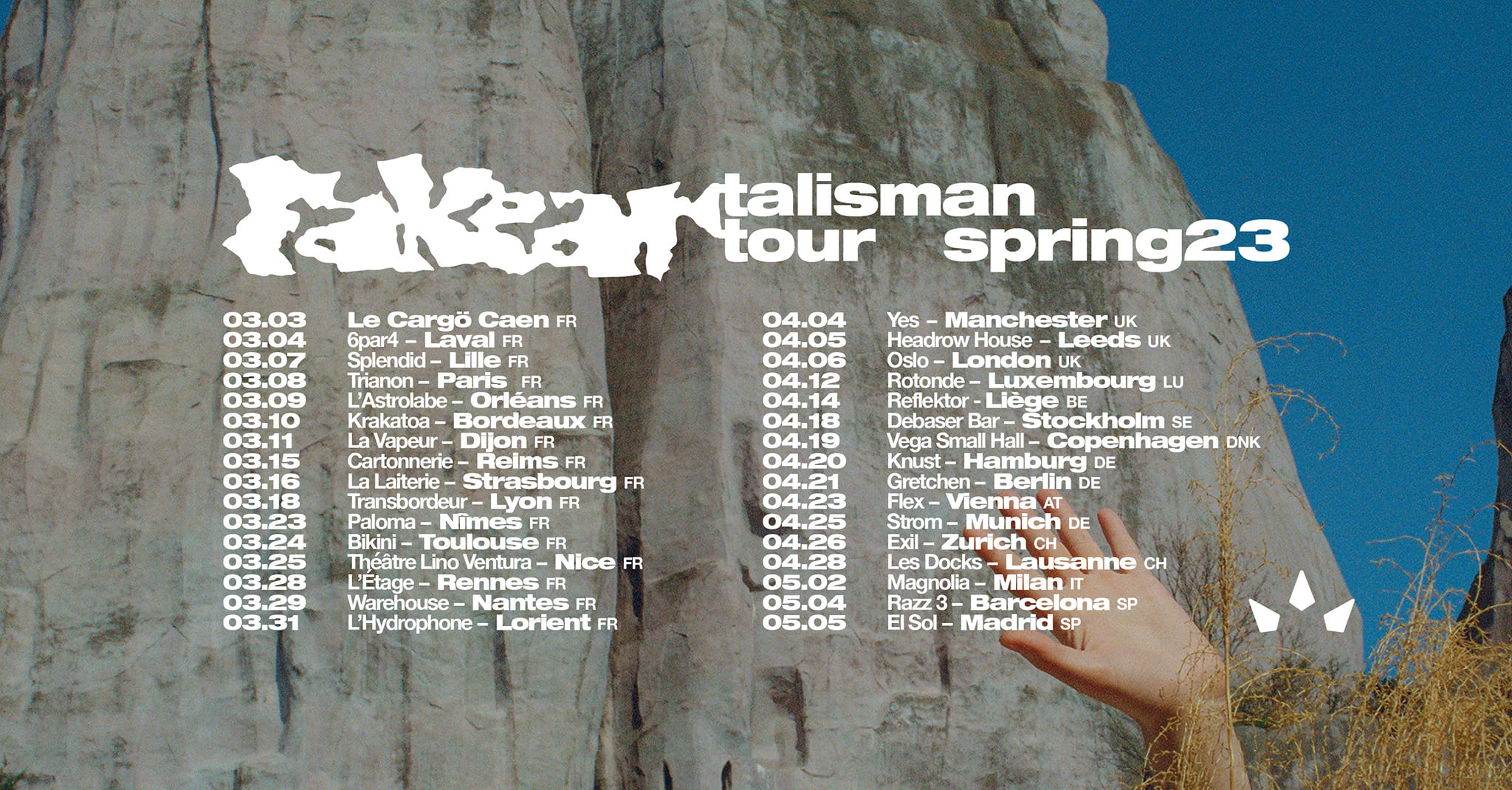 Fakear vous attend aux 4 coins de l'Europe pour le Talisman Tour - Spring 2023