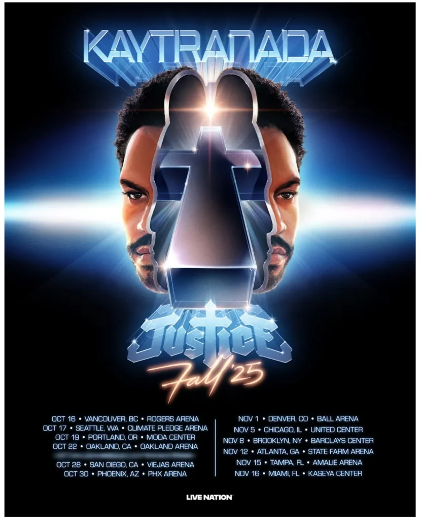 JUSTICE-AND-KAYTRANADA-tour-poster-billboard-1240-830x1024