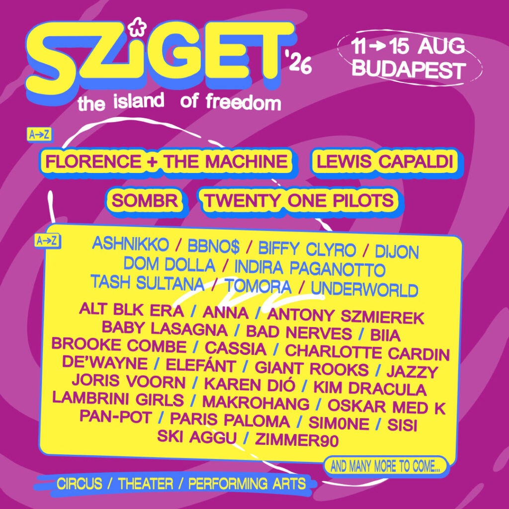 sziget line-up