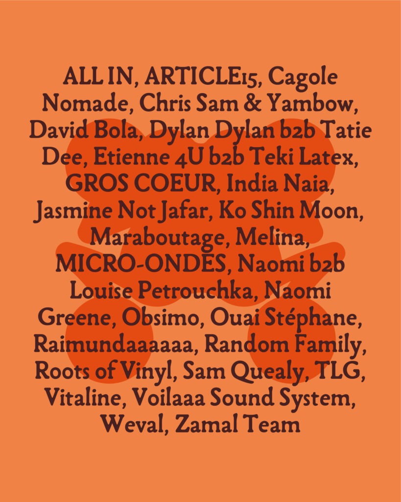LINE-UP - LA DOUVE FESTIVAL